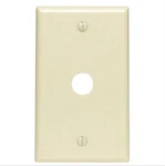 New Ivory Leviton 5/8" Hole Bell Push Button Cable Radio Wall Plate 86017. Fixed Price $6.20.
