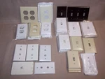 Wall Switch Plates-phone Jack Mount-outlet Cover-cable COVER-PLASTIC-50PC. Fixed Price $25.00.