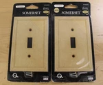 2X Somerset Cornice Cast Stone Sahara Light Switch Cover #104575. Fixed Price $16.99.