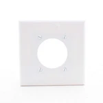 Eaton PJ703W White 2-GANG 2.15" Dia Outlet Unbreakable Mid-size Wallplate Cover. Fixed Price $8.54.