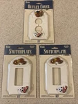 Figi Wooden Switch Plate Outlet Covers Soccer Love Of Sports White Lot 3. Fixed Price $17.00.