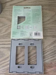 Cooper Aspire Two Gang Wallplate Inn Silver Granite Model 9522SG. Fixed Price $7.00.