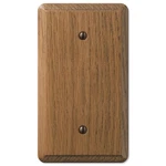 Amerelle Contemporary Medium Brown 1 Gang Oak Wood Blank Wall Plate. Fixed Price $10.94.