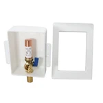 Pack Xfitting Washing Machine Outlet Box, 1/2" Mip Sweat 3/4" Mht, Blue. Fixed Price $18.99.