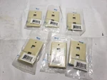 Lot Of 6X Icc IC107F02IV Port Ivory FACE-2-IV Wall Plates. Fixed Price $39.99.
