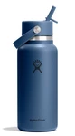 Water Bottle 32 Oz Insulated Stainless Steel Wide Mouth Hydro Flask Flex Straw. Fixed Price $74.99.