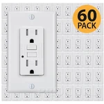 60-PACK Gfci 15A Tamper Resistant, Self Testing Receptacle Outlet With Covers. Fixed Price $329.90.