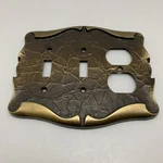 Amerock Vintage Carriage House 2 Switch 1 Receptacle C-9087-AS Antique Brass. Fixed Price $15.00.