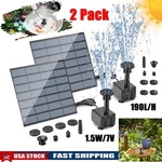 Solar Panel Power Fountain Pump Pool Garden Pond Watering Submersible,a. Fixed Price $17.99.