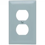 Pass & Seymour TP8GRY 1GANG Wall Plate, Duplex Receptacle, Thermoplastic, Gray. Fixed Price $19.99.