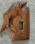 Vintage Dolphin Single Switch Toggle Wall Plate 90S Carved-wooden. Fixed Price $16.20.