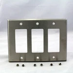 Eagle Non-mag Mid-size Stainless Steel 3G Decorator Wallplate Cover Gfci 93936. Fixed Price $11.38.