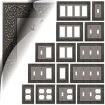 Antique Nickel English Garden Switch Plates Duplex Outlet Wallplate Toggle Gfci. Fixed Price $21.67.