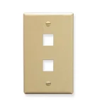 ICC-IC107F02IV Faceplate- Flat- 1-GANG- 2-PORT- Ivory. Fixed Price $8.88.