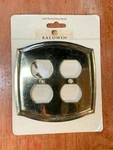Baldwin Solid Brass Outlet Plate 4781-030-CD. Fixed Price $8.00.
