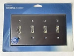 Creative Accents Antique Bronze Steel Metal Wallplate Light Switch 4 Toggle. Fixed Price $13.99.