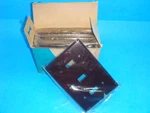 New Leviton 85011, Brown, Box Of Ten, Three Toggle Plastic Wall Plate, Nib. Fixed Price $9.99.