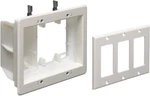 Arlington TVBU507-1 Box Recessed Outlet Wall Plate Kit, 3-GANG, White, 1-PACK. Fixed Price $22.05.