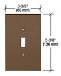 Crl PMP101BRZ Bronze Single Toggle Switch Acrylic Mirror Plate. Fixed Price $9.73.
