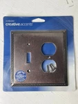 Creative Accents Tuscan Antique Bronze Wall Plate 1T1DO Switch Cover 2006AZ. Fixed Price $11.99.