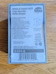 Bell Outdoor 53240, 3/4" Hub, 1-GANG, Aluminum, Weatherproof Outlet Box, Pc. Fixed Price $7.99.