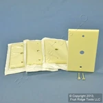 Leviton 82013 Almond 1-GANG Phone .406" Plastic Wallplate Cover Box Mount 4PCS. Fixed Price $8.54.