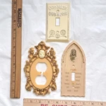 Various Vintage Religious Plastic Light Switch Plate Outlet Covers Lot Jesus God. Fixed Price $19.99.