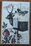 Deer Collage Single Toggle Switch Plate New, Ceramic From All Fired Up!. Fixed Price $27.00.
