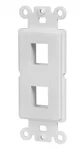 2-PORT Decora Style Keystone Jack Wall Plate Insert Double Hole White. Fixed Price $5.99.