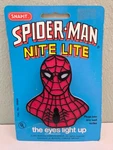 Vtg Nos 1977 Spiderman Leviton Night Light Lite & Patch Lot Works. Fixed Price $42.50.