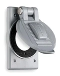 Hubbell WP1 Weatherproof Lift Cover Gray Lexan For Size Flanged Inlet Outlet. Fixed Price $14.57.