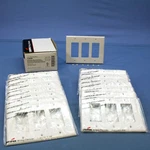 Cooper PJ263W White 3-GANG Decorator Gfci Nylon Mid-size Wallplate Cover 15-PACK. Fixed Price $28.49.