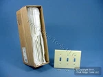 Leviton 80511-I Ivory 3-GANG Toggle Switch Plastic Midway Wallplate Covers 20PCS. Fixed Price $45.59.