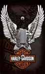 Image Of Harley Davidson Eagle Man Cave Decor Light Switch Plate & Outlet Cover. Fixed Price $13.00.