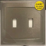 Somerset 2-GANG Screwless Toggle Switch Wall Plate Brushed Nickel 662657. Fixed Price $15.79.