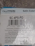 Lutron, SC-4PS-PD, Way Switch, Palladium. Fixed Price $25.50.