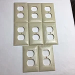 8 Vintage Mcdonald Sierra Line Electrical Covers Ribbed Ivory Duplex Outlet. Fixed Price $27.00.