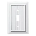 Liberty W17838-PW Pure White Beadboard Wood Architect Single Switch Cover Plate. Fixed Price $10.65.