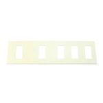Lightolier NFB5SSSLLAL Multi-gang, 5-GANG, Faceplate Wall Plate, Almond. Fixed Price $54.99.