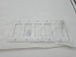 Leviton 80423-W 5 Gang Standard Decora Gfci Wall Plate White Made In Usa. Fixed Price $5.99.