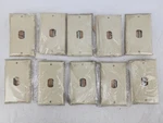 Box Of 10 Leviton 1771-I Ivory Bakelite 1-GANG Vertical Wall Plate. Fixed Price $42.46.