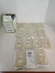 Leviton 86003 1-GANG Outlet Cover Lot Of 15 Wallplate, Standard Size, Ivory. Fixed Price $7.00.