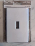 Lutron Fassada Gang Wallplate Toggle Switches & Dimmers, FG-1-WH, Gloss White. Fixed Price $8.65.