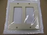 Leviton 2GANG Decora Plate 80409-A, Almond. (5PK).. Fixed Price $10.00.