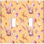 Metal Light Switch Cover Wall Plate For Ocean Seashell Clam Party Crab SEA024. Fixed Price $13.49.
