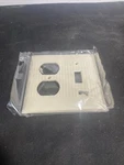 Vintage Sierra Ribbed Ivory Combo Switch Outlet Wall Plate D-18 Cover Electrical. Fixed Price $9.95.