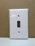 10-PACK Single One Gang Unbreakable Toggle Light Switch Cover Wall Plate White. Fixed Price $9.99.