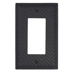 Amerelle Carbon Fiber Single Gfci Decora Wall Plate Cover Black Steel Finish. Fixed Price $10.65.