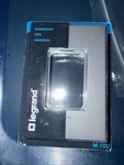 Legrand Adorne 1 Gang Plus Decorator/rocker Wall Plate W/microban, Magnesium. Fixed Price $12.56.