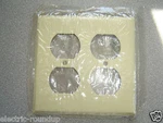 Lot Mulberry 99102, Gang Duplex Receptacle Wrinkled Ivory Steel Wall Plate. Fixed Price $5.00.